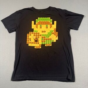 The Legend of Zelda LootWear Exclusive Pixel Link Map Graphic T-Shirt Black L